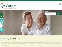 Tablet Screenshot of lifecarers.co.uk